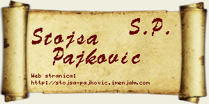 Stojša Pajković vizit kartica